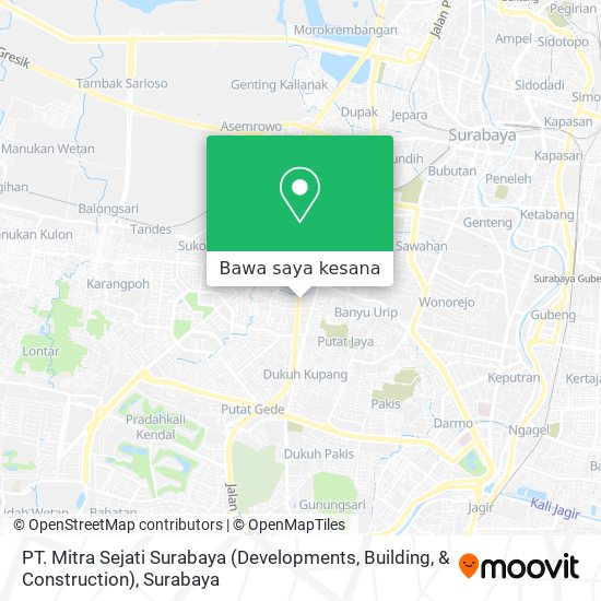Peta PT. Mitra Sejati Surabaya (Developments, Building, & Construction)