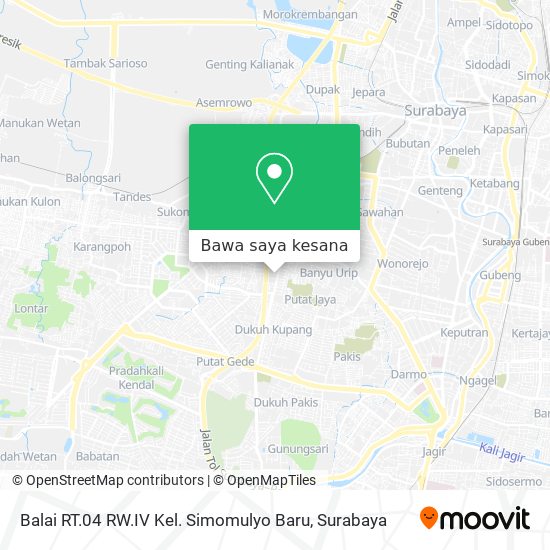 Peta Balai RT.04 RW.IV Kel. Simomulyo Baru