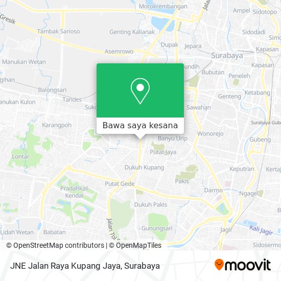 Peta JNE Jalan Raya Kupang Jaya