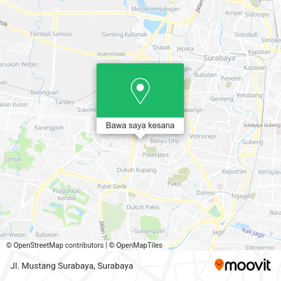 Peta Jl. Mustang Surabaya