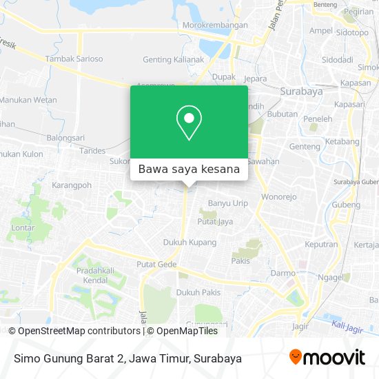 Peta Simo Gunung Barat 2, Jawa Timur