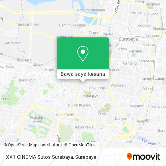 Peta XX1 CINEMA Sutos Surabaya