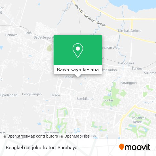 Peta Bengkel cat joko fraton