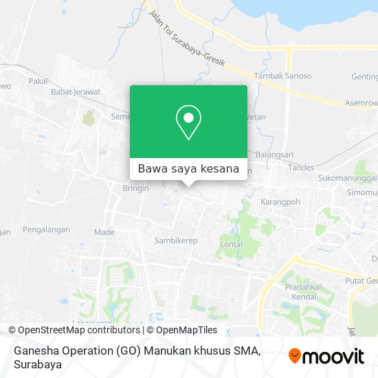 Peta Ganesha Operation (GO) Manukan khusus SMA