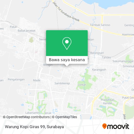 Peta Warung Kopi Giras 99