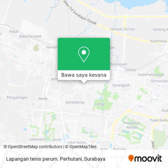 Peta Lapangan tenis perum. Perhutani