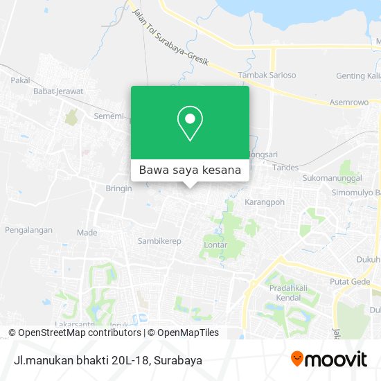 Peta Jl.manukan bhakti 20L-18