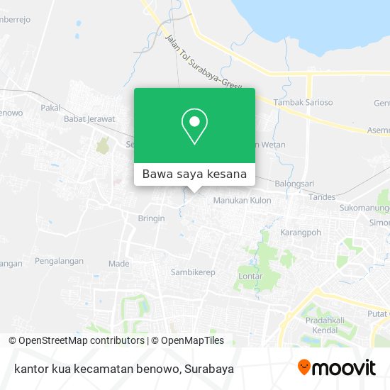 Peta kantor kua kecamatan benowo