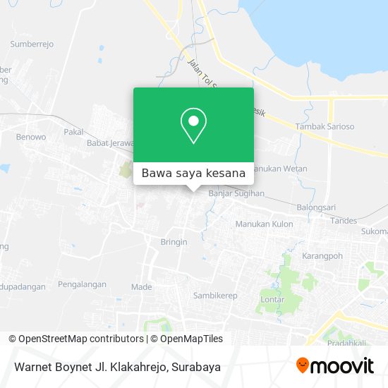 Peta Warnet Boynet Jl. Klakahrejo