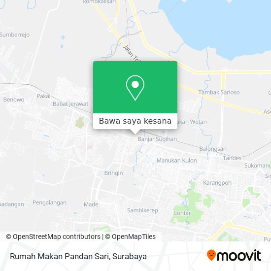 Peta Rumah Makan Pandan Sari