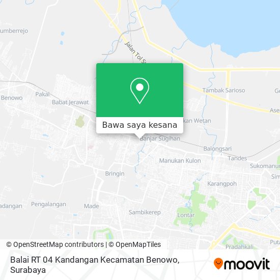 Peta Balai RT 04 Kandangan Kecamatan Benowo