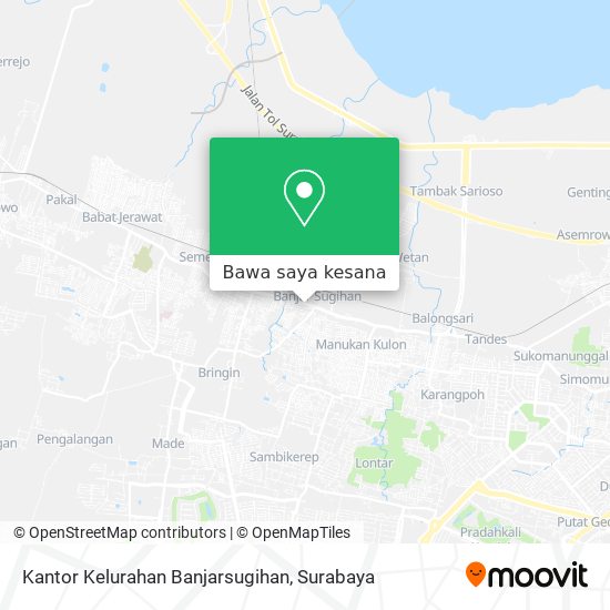 Peta Kantor Kelurahan Banjarsugihan