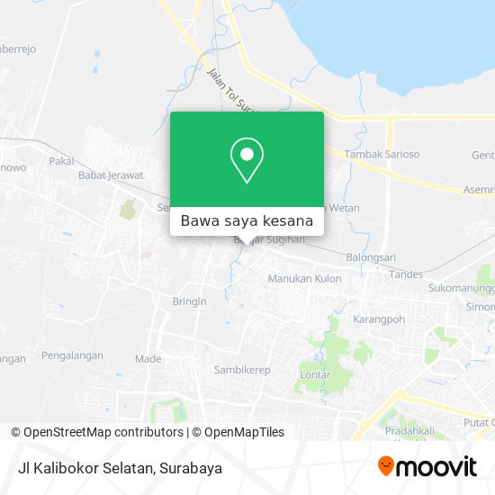 Peta Jl Kalibokor Selatan