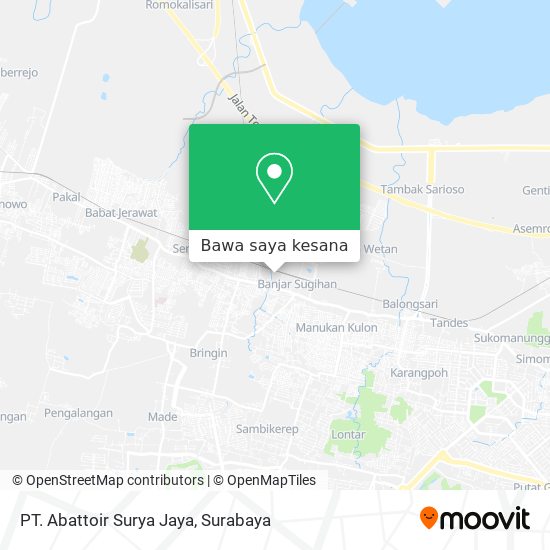 Peta PT. Abattoir Surya Jaya