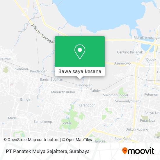 Peta PT Panatek Mulya Sejahtera