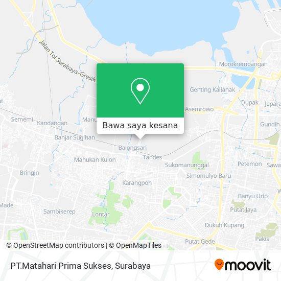 Peta PT.Matahari Prima Sukses