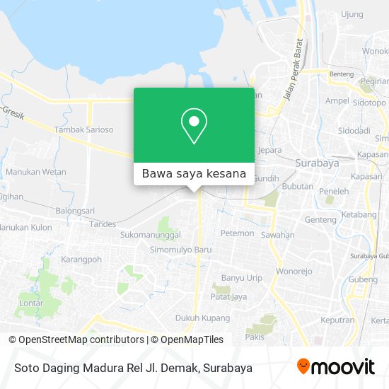 Peta Soto Daging Madura Rel Jl. Demak