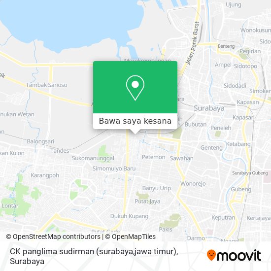 Peta CK panglima sudirman (surabaya,jawa timur)