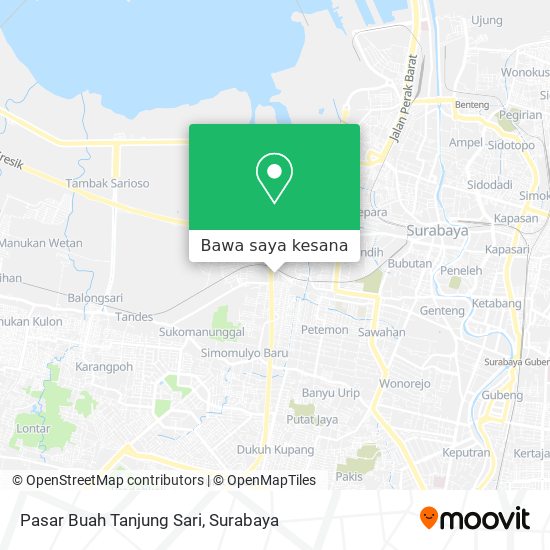 Peta Pasar Buah Tanjung Sari
