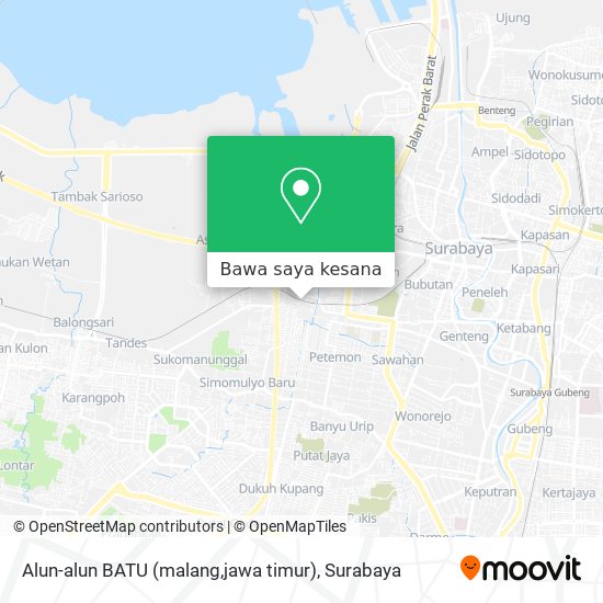 Peta Alun-alun BATU (malang,jawa timur)