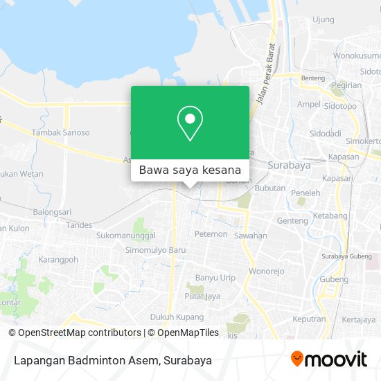 Peta Lapangan Badminton Asem