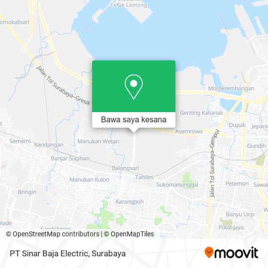 Peta PT Sinar Baja Electric