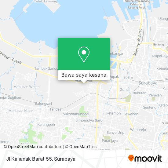Peta Jl Kalianak Barat 55
