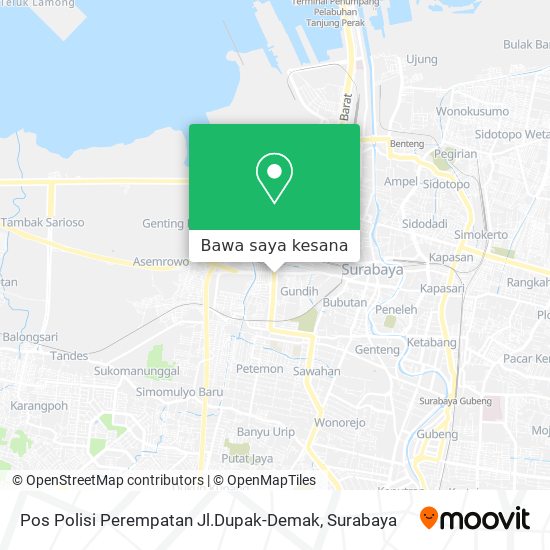 Peta Pos Polisi Perempatan Jl.Dupak-Demak