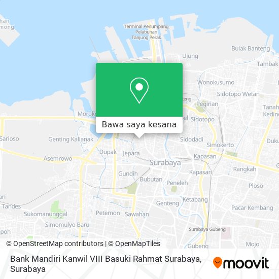 Peta Bank Mandiri Kanwil VIII Basuki Rahmat Surabaya