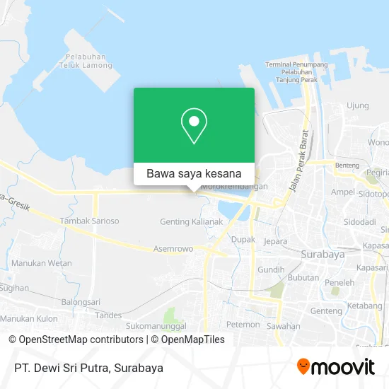Peta PT. Dewi Sri Putra