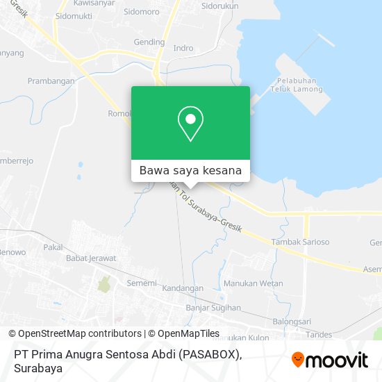Peta PT Prima Anugra Sentosa Abdi (PASABOX)