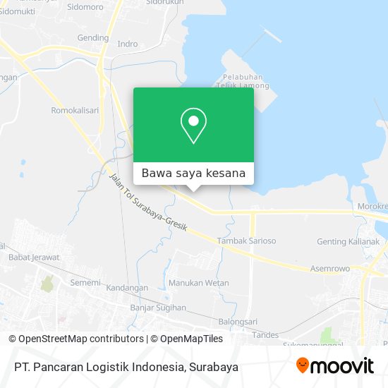 Peta PT. Pancaran Logistik Indonesia