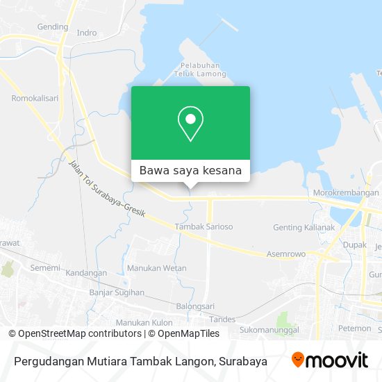 Peta Pergudangan Mutiara Tambak Langon
