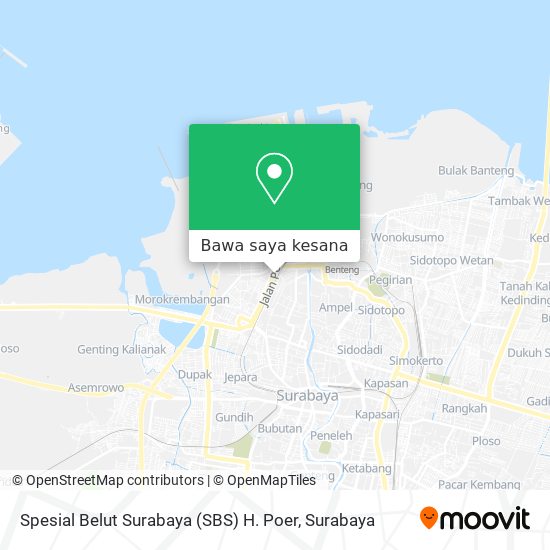 Peta Spesial Belut Surabaya (SBS) H. Poer