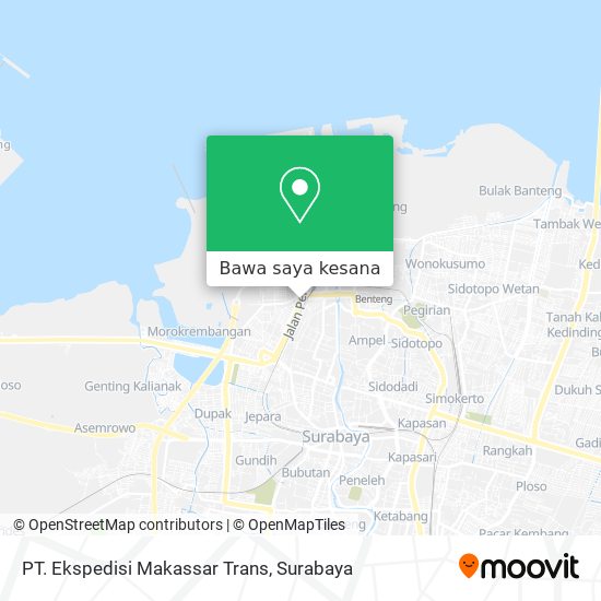 Peta PT. Ekspedisi Makassar Trans