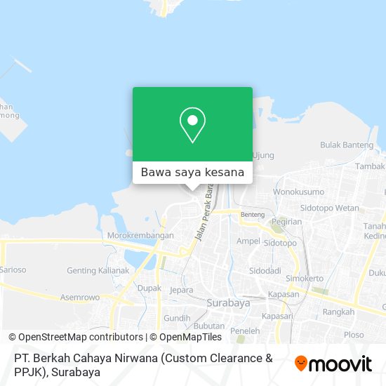 Peta PT. Berkah Cahaya Nirwana (Custom Clearance & PPJK)