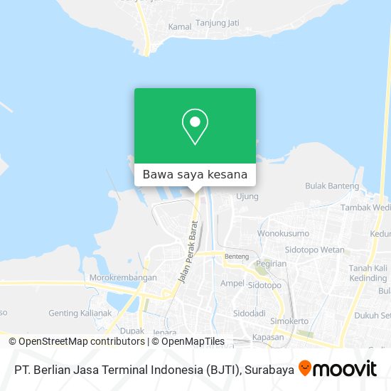 Peta PT. Berlian Jasa Terminal Indonesia (BJTI)