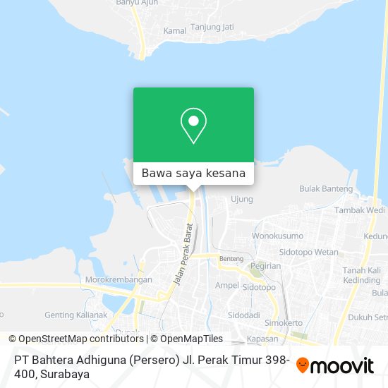 Peta PT Bahtera Adhiguna (Persero) Jl. Perak Timur 398-400