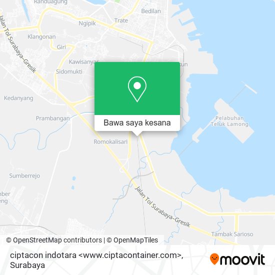 Peta ciptacon indotara <www.ciptacontainer.com>
