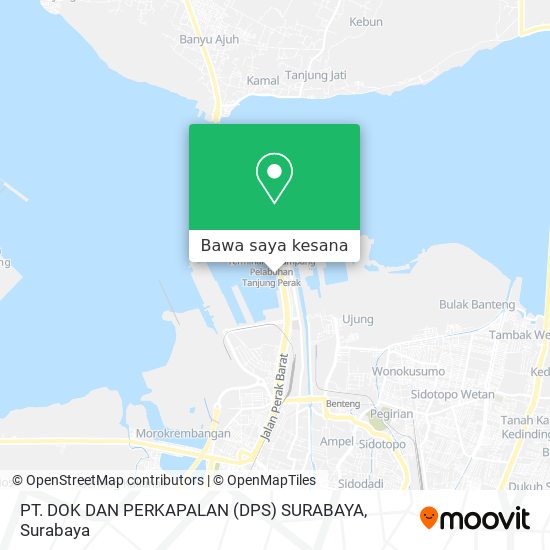 Peta PT. DOK DAN PERKAPALAN (DPS) SURABAYA