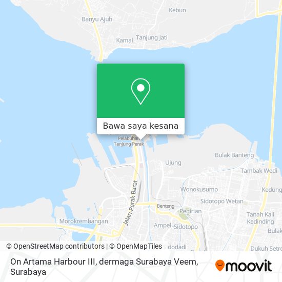 Peta On Artama Harbour III, dermaga Surabaya Veem