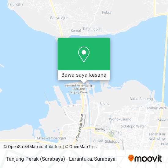 Peta Tanjung Perak (Surabaya) - Larantuka