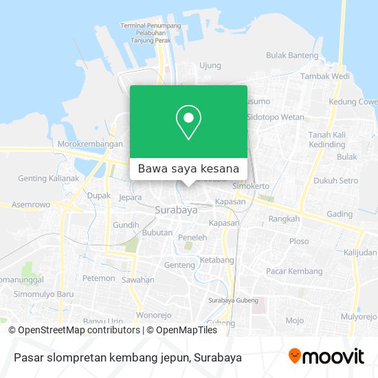 Peta Pasar slompretan kembang jepun