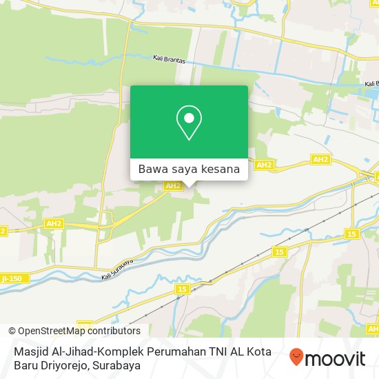 Peta Masjid Al-Jihad-Komplek Perumahan TNI AL Kota Baru Driyorejo