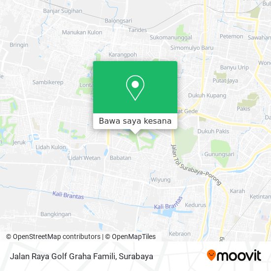 Peta Jalan Raya Golf Graha Famili