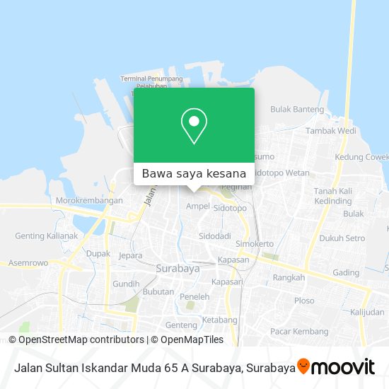 Peta Jalan Sultan Iskandar Muda 65 A Surabaya