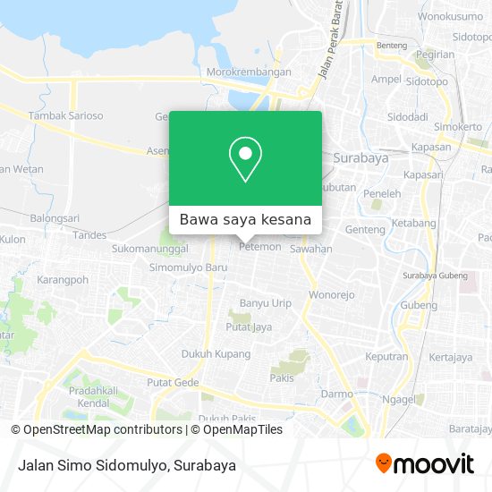 Peta Jalan Simo Sidomulyo