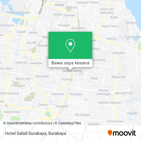 Peta Hotel Sahid Surabaya