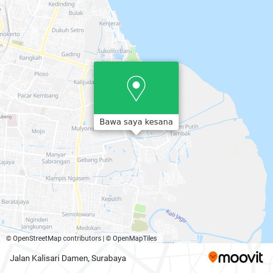 Peta Jalan Kalisari Damen