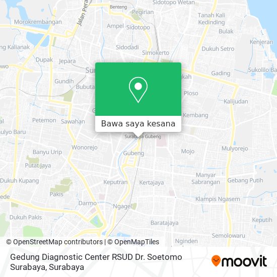 Peta Gedung Diagnostic Center RSUD Dr. Soetomo Surabaya
